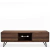 Best Wohnen Nussbaum TV Schrank mit Metallbeinen - Rivossa