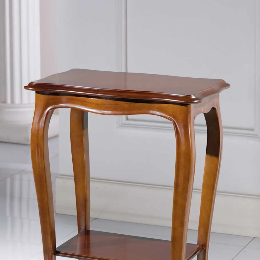 Best Wohnen Nussbaumfarbener Beistelltisch Luvretto im Design Italienisch