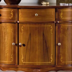 Discount Wohnen Nussbaumfarbenes Sideboard Dentro im Barock Design
