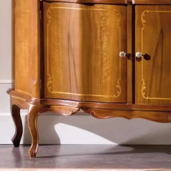 Discount Wohnen Nussbaumfarbenes Sideboard Dentro im Barock Design
