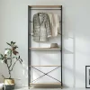 Outlet Wohnen Offenes Garderobenregal mit Kleiderstange - Pepper