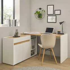 New Wohnen Office Schreibtisch & Regal & Kommode - Nonessia (dreiteilig)