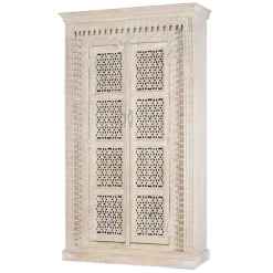 Online Wohnen Orient Design Schrank in Mangoholz White Wash - Capo