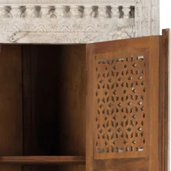 Online Wohnen Orient Design Schrank in Mangoholz White Wash - Capo