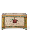Clearance Wohnen Orient Design Truhe in Bunt mit Elefanten Motiv - Branle