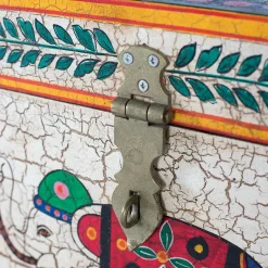 Clearance Wohnen Orient Design Truhe in Bunt mit Elefanten Motiv - Branle