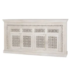 Discount Wohnen Orient Style Sideboard aus Mangoholz White Wash - Capo