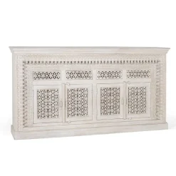 Discount Wohnen Orient Style Sideboard aus Mangoholz White Wash - Capo