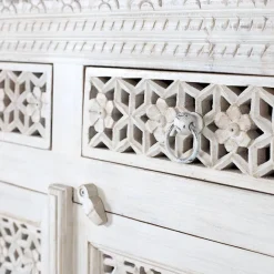 Discount Wohnen Orient Style Sideboard aus Mangoholz White Wash - Capo