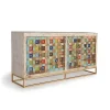 New Wohnen Oriental Design Sideboard mit bunten Keramik Kacheln - Jula