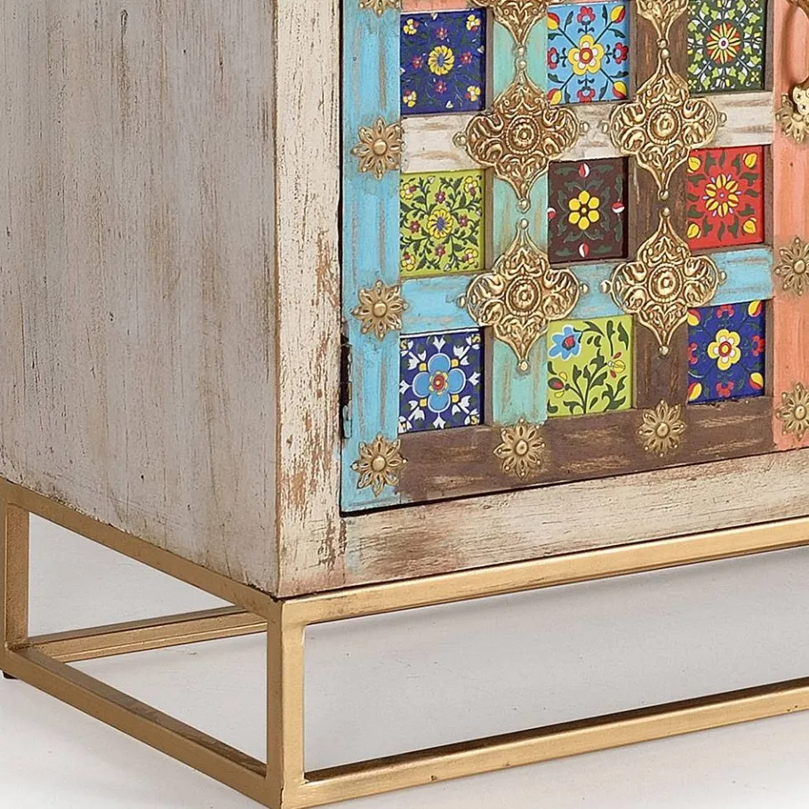 New Wohnen Oriental Design Sideboard mit bunten Keramik Kacheln - Jula