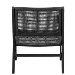 Wohnen Outdoor Armlehnenstuhl in Schwarz - Fiela (2er Set)