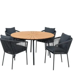 New Wohnen Outdoor Essgruppe im modernen Stil - Farmer (fünfteilig)