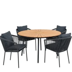 New Wohnen Outdoor Essgruppe im modernen Stil - Farmer (fünfteilig)