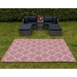 Wohnen Outdoor Gartenteppich mit Kachelmuster - Cales