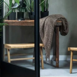 Online Wohnen Outdoor Hocker aus Geflecht Kunstrattan - Abajo (2er Set)