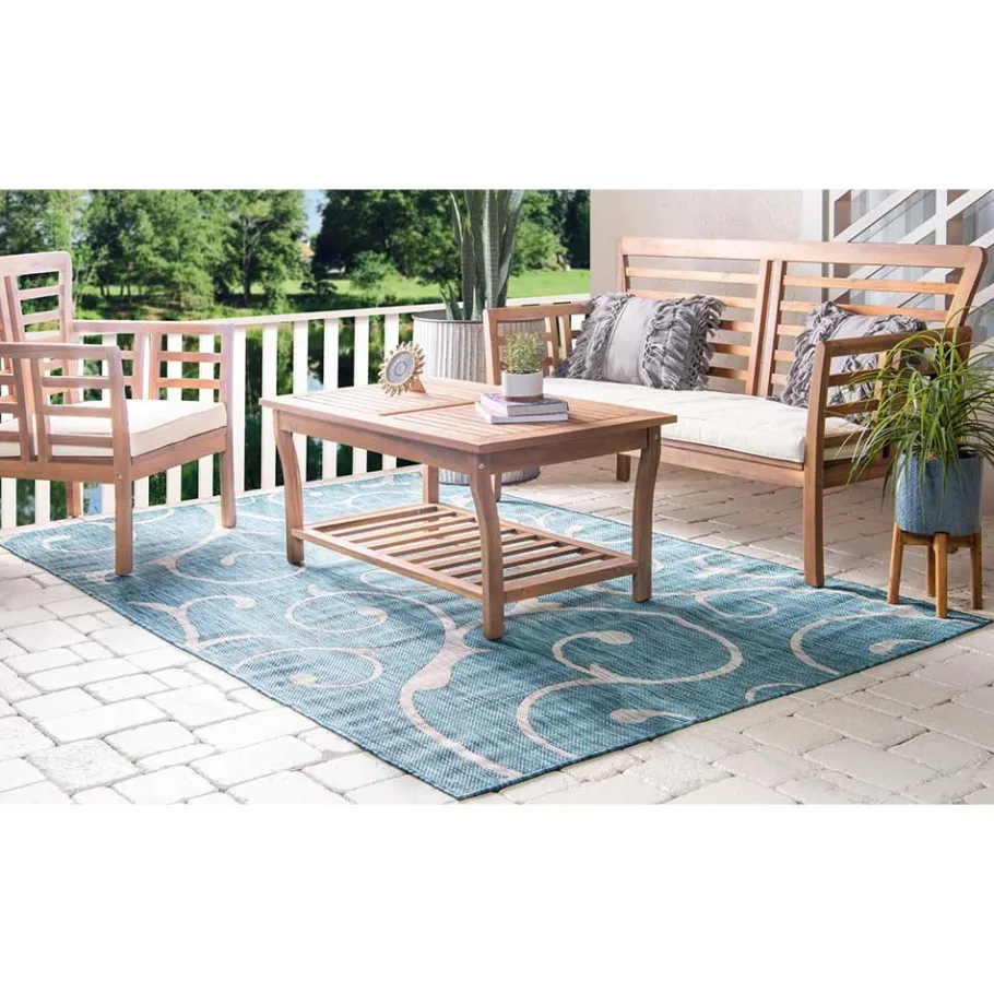 Online Wohnen Outdoor Webteppich mit Ornament Muster - Montesa