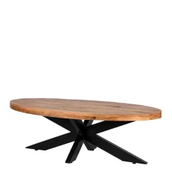 Sale Wohnen Ovaler Couchtisch aus Mangoholz Natur - Siza