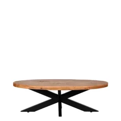 Sale Wohnen Ovaler Couchtisch aus Mangoholz Natur - Siza
