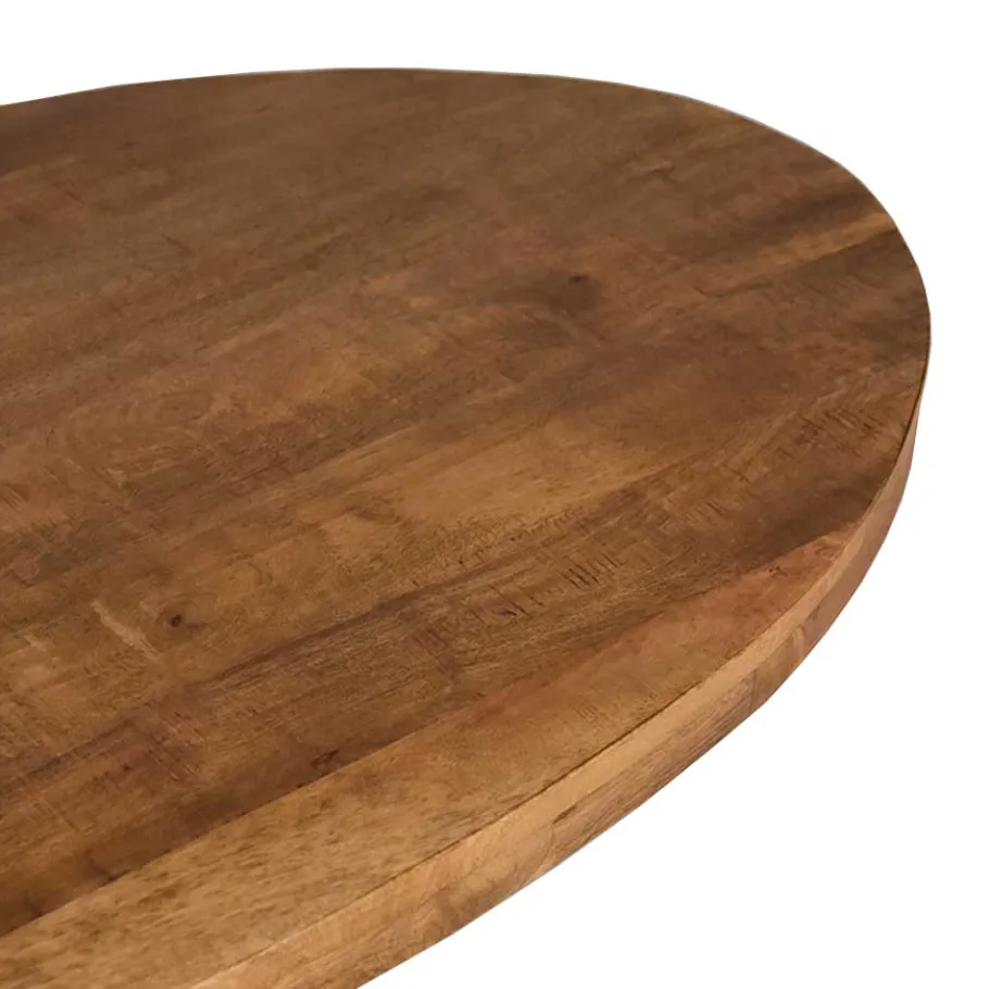 Sale Wohnen Ovaler Couchtisch aus Mangoholz Natur - Siza