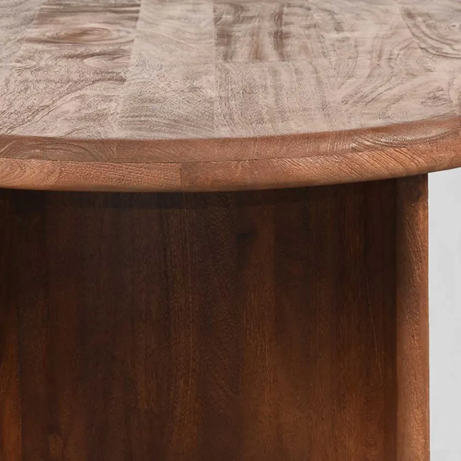 Clearance Wohnen Ovaler Couchtisch in Dunkelbraun - Miley