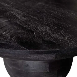 Discount Wohnen Ovaler Design-Couchtisch in Schwarz - Islando