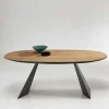 Wohnen Ovaler Designtisch mit Schweizer Kante - Sinvoje