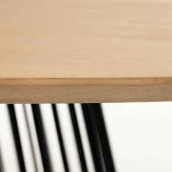 Online Wohnen Ovaler Esstisch mit Eisen Drahtgestell - Rubins