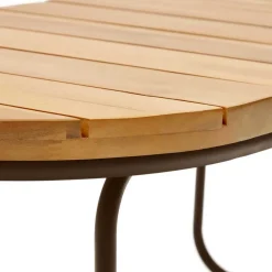 Outlet Wohnen Ovaler Outdoor Couchtisch aus Akazie massiv - Ragusca