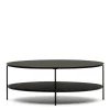 Best Wohnen Ovaler Sofatisch aus Glas und Metall - Calama