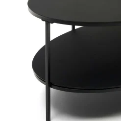 Best Wohnen Ovaler Sofatisch aus Glas und Metall - Calama