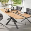 Sale Wohnen Ovaler Wildeichetisch mit Epoxid-Harz-Einlage - Tyvoria