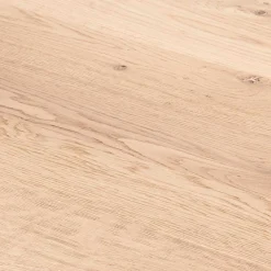Outlet Wohnen Ovaler Wildeiche-Tisch mit weißem Spidergestell - French