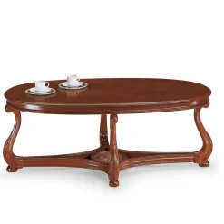 Best Wohnen Ovaler Wohnzimmer Tisch in Nussbaumfarben - Vibon