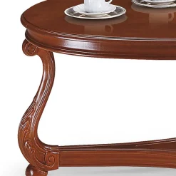 Best Wohnen Ovaler Wohnzimmer Tisch in Nussbaumfarben - Vibon