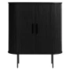 Sale Wohnen Ovales Highboard mit Schiebetüren - Venutura