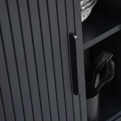 Sale Wohnen Ovales Highboard mit Schiebetüren - Venutura