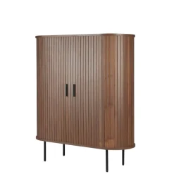 Hot Wohnen Ovales Highboard mit Schiebetüren - Arura