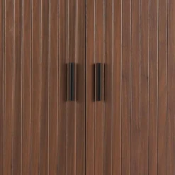 Hot Wohnen Ovales Highboard mit Schiebetüren - Arura