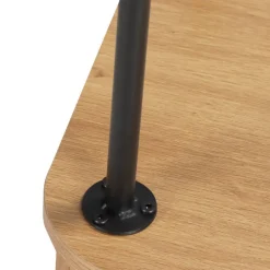 Discount Wohnen Ovales TV-Board mit Schiebetüren - Barnetta