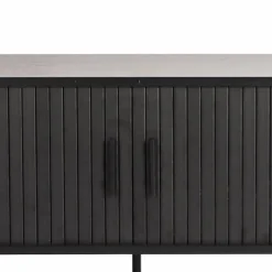 Best Wohnen Ovales TV-Lowboard mit Schiebetüren - Lurymav