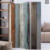 Hot Wohnen Paravent im Shabby Holzwand Look - Deta