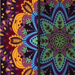 Outlet Wohnen Paravent mit farbenfrohem Mandala Motiv - Yaniz