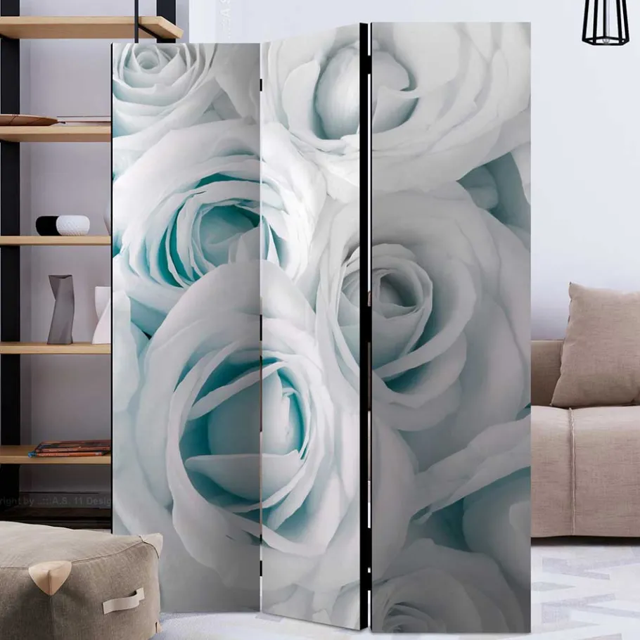 Best Wohnen Paravent mit Rosen Motiv bedruckt - Vientors