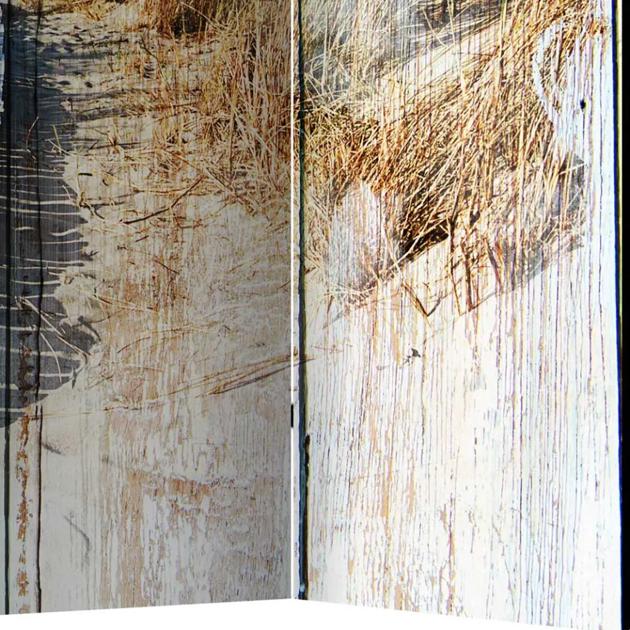 Discount Wohnen Paravent Vintage Look Strand Meer - Centres