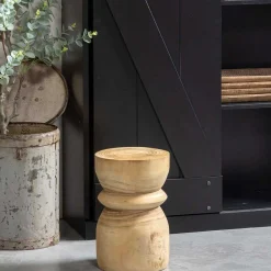 New Wohnen Paulownia Beistelltische naturbelassen - Onspira (zweiteilig)