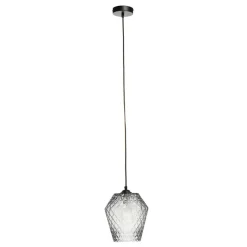 Clearance Wohnen Pendellampe aus grauem Glas - Sieno