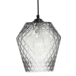 Clearance Wohnen Pendellampe aus grauem Glas - Sieno