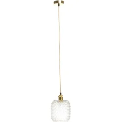 Clearance Wohnen Pendellampe mit transparentem Glas Schirm - Winston