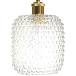 Clearance Wohnen Pendellampe mit transparentem Glas Schirm - Winston